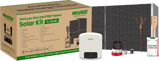 Waaree Radiance 5kW to 5.5kW Solar System Kit